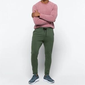 01. ALGO Boyed Performance Knit Sweatpants Size Men’s Large Color Dark Green